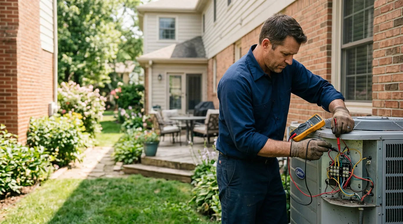 HVAC technician working near Carthage, IL